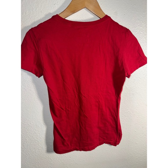 Nike 49ers Super Bowl XLVII Tee Women's Small Red Slim Fit NFL San‎ Francisco - Picture 3 of 5